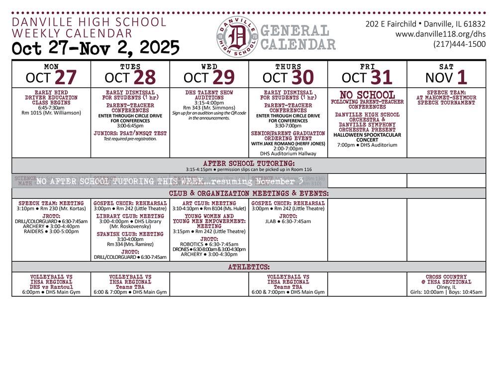 General Calendar